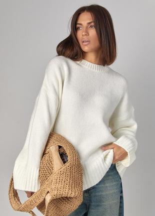 Женская вязаная кофта oversize