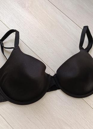 Бюстгальтер базовый бюст гладкий черный лиф george 34dd 75dd 75e