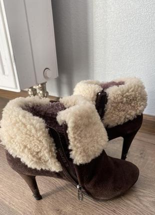 Чоботи ❤️ugg из меха натурального, ботинки