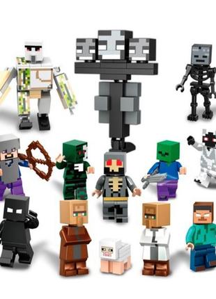 Набір фігурок iblock майнкрафт minecraft mix 13 шт