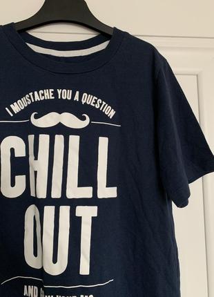 H&m футболка chill out для хлопчика 10-12 років