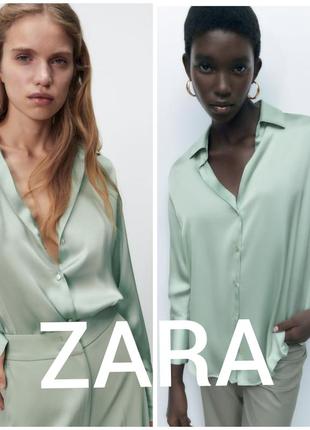 Сатинова блуза zara