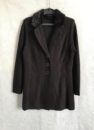 Жакет шерстяной шоколадного цвета