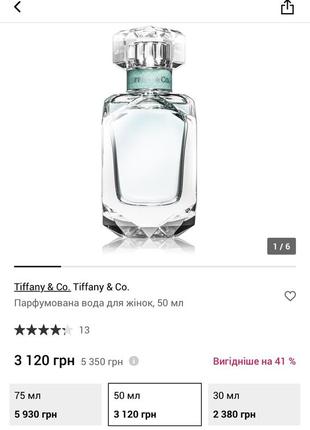Парфумована вода tiffany & co.