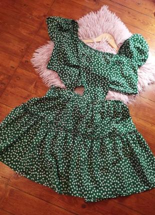 Костюм літній топ і спідниця в квітковий принт 🔥 оформлення безпечної оплати