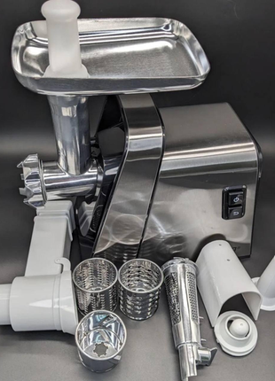 Мясорубка электрическая rainberg rb-2271 3000 вт с насадкой для томатов и ветчиной.о+