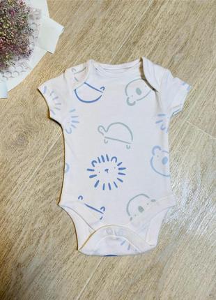 Детские боди-футболка для новорожденного мальчика 56 см( 4.5 кг) primark