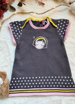 Светрик/сукня/туніка orchestra для дівчинки 9 місяців, зріст 72 см