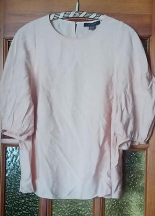 Блузка с рукавом-буф, персиковая. primark. eur.m/l, укр. 46-48.