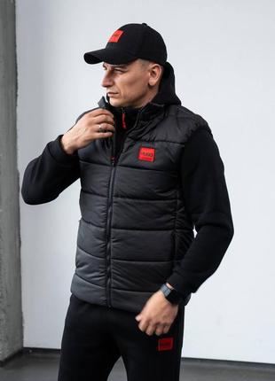 Акция!! последний размер! жилетка весна - осень hugo boss