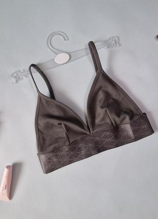 Бралетт серый графитовый в рубчик primark англия 34 36 xs ❗️уценка❗️