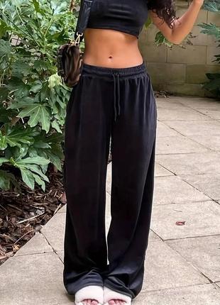 Велюровый костюм, брючный, спортивный, велюр