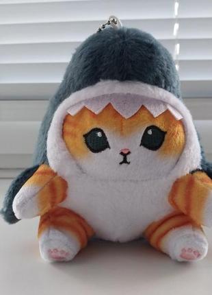 Мягкая игрушка кот кошка акула брелок на сумку рюкзак для сумки рюкзака котенок котик игрушки брелки5 фото