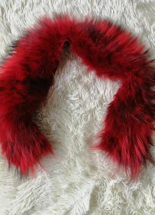 Мех натуральный пушка на капюшон или воротник