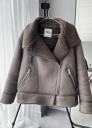 Дубленка zara