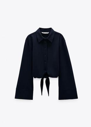 Новая плотная укороченная рубашка от zara