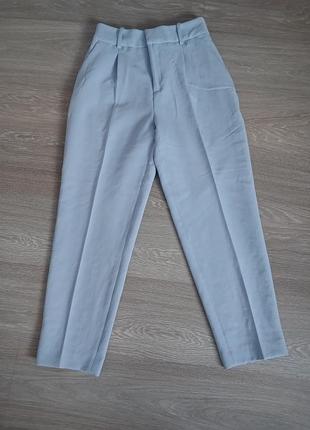 Классические голубые брюки от zara