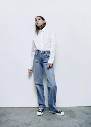 Джинси пряма широка штанка бойфренди zara