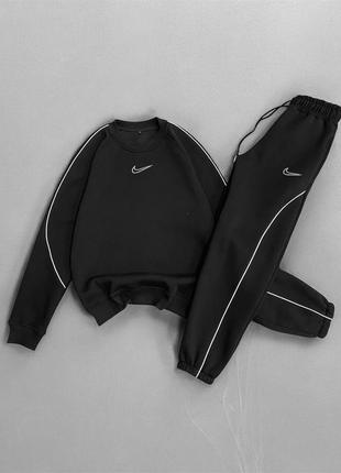 Спортивный костюм свитшот брюки nike на флисе