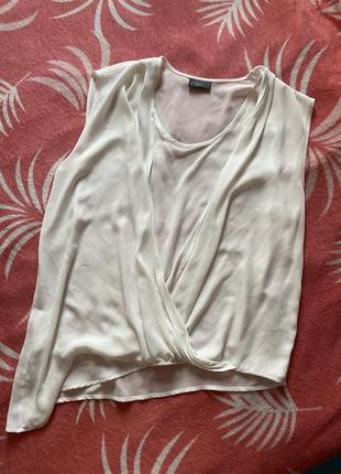 Біла асиметрична блузка блуза