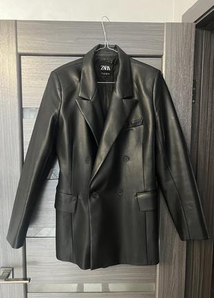 Кожаный пиджак zara, кожаный пиджак zara