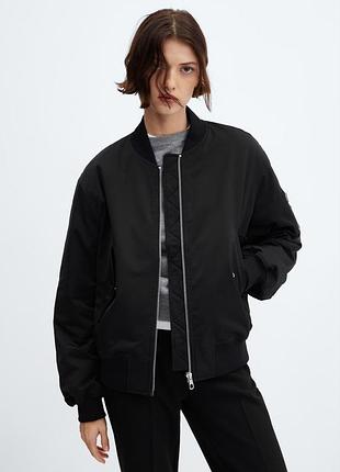 Бомбер mango xs, l