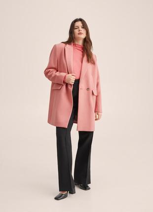Полупальто mango, xl, 30% шерсти