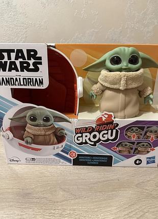 Интерактивная фигурка star wars мандалорец малыш йода в люльке