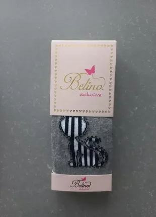Колготи для дівчинки 98-104, 110-116 см сірі belino туреччина