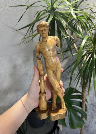 Винтаж статуэтка с дерева