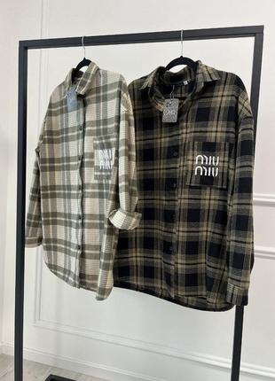 Сорочка картата , сорочка в клітинку жіноча