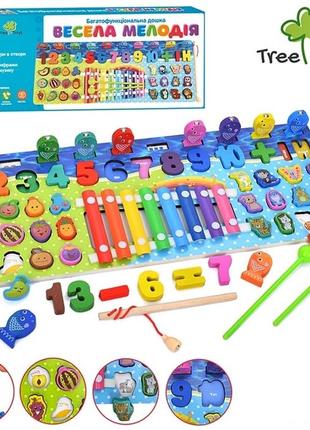 Деревянная игрушка обучающая логическая доска