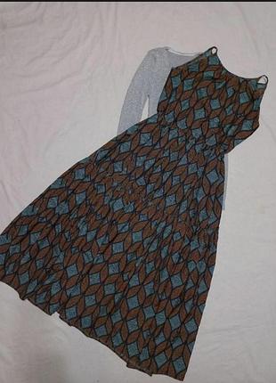 Длинный сарафан с принтом