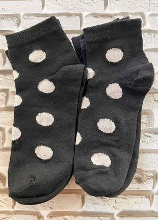 Качественные женские носки "чёрный горох"