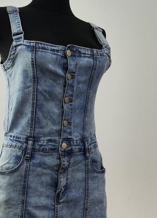 Джинсовый сарафан стрейч l-xl по бирке 3