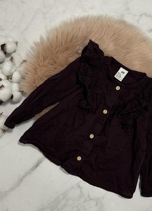 Стильная блуза с рюшей h&m, блузка, блуза