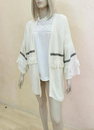 Кардиган накидка кофта котон 2
