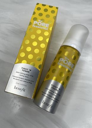 Benefit the porefessional tight 'n toned тонирующий мусс для разглаживания кожи и сужения пор