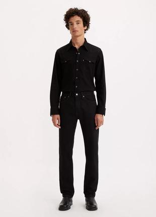 Levis 505 regular fit men’s jeans black 34w*32l джинси левайс