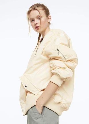 H&m бомбер, куртка весняна оверсайз м-л-хл