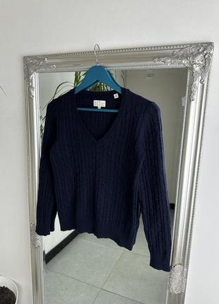 Шерстяной свитер jack wills темно синего цвета