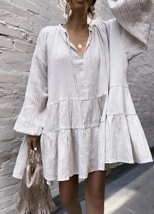 Платье, туника оверсайз h&m, xs-s (арт1790)