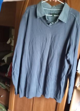 Лонгслив фирменный свитшот с воротником jasper