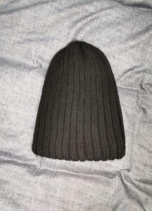 Тёплая двойная шапка, размер универсальный2 фото