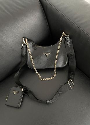 Стильна жіноча сумка прада/ prada