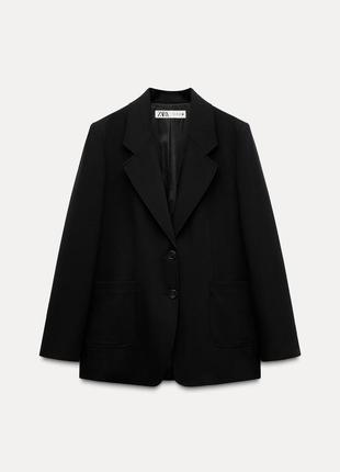 Черный пиджак, жакет zara