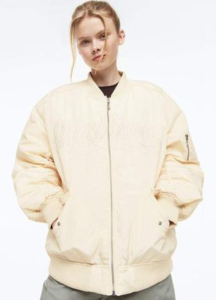 Куртка oversize бомбер від  h&m демісезонна м л хл