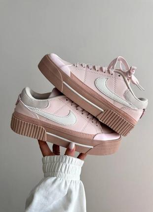 Кроссовки nike court legacy pink premium