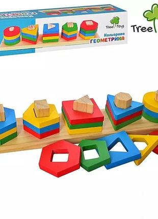 Дерев'яна іграшка геометрика