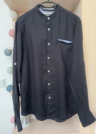 Льняная рубашка cotton &amp; silk, 100% лён